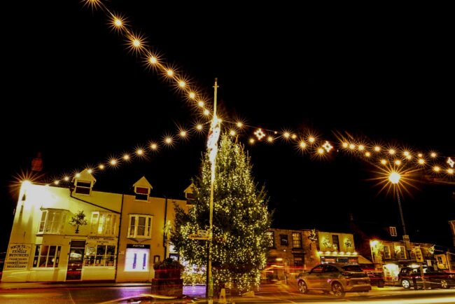 Beaminster Christmas lights
