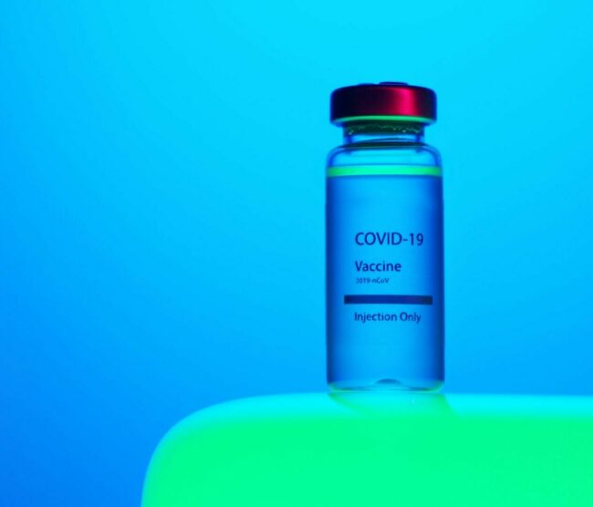 Covid Vaccine A phial of Covid Vaccine